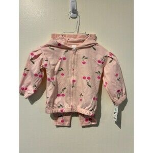 NWT Carter's Just One You Pink Cherry Jacket & Pants Outfit - 18M